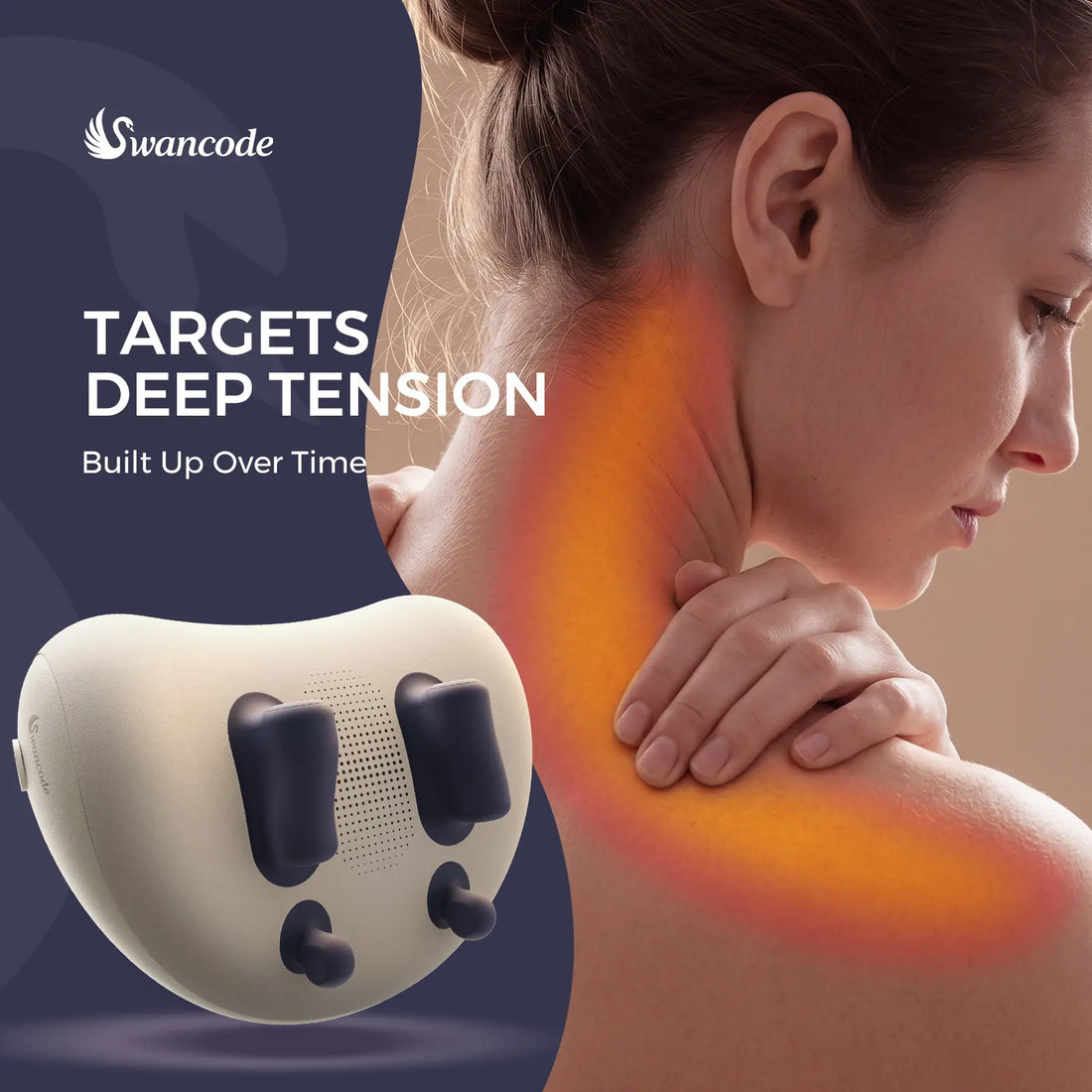 NeckRelief GripPro | Shiatsu Neck Kneading Massage Pillow