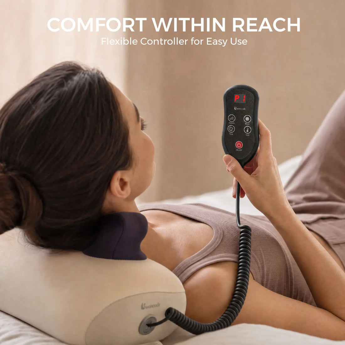 NeckRelief GripPro | Shiatsu Neck Kneading Massage Pillow