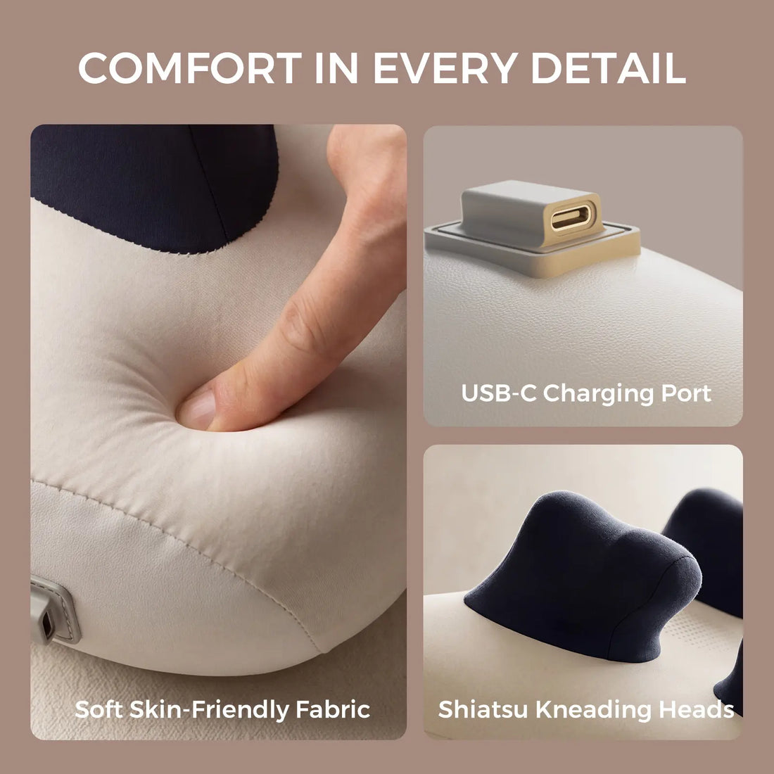 NeckRelief GripPro | Shiatsu Neck Kneading Massage Pillow