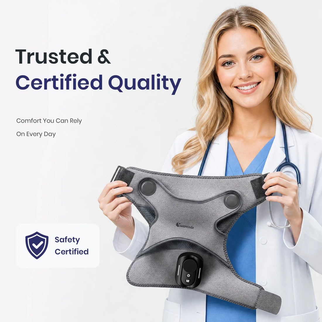 ShoulderSoothy Wrap | 3-in-1 Heated Shoulder Support Brace with Vibration