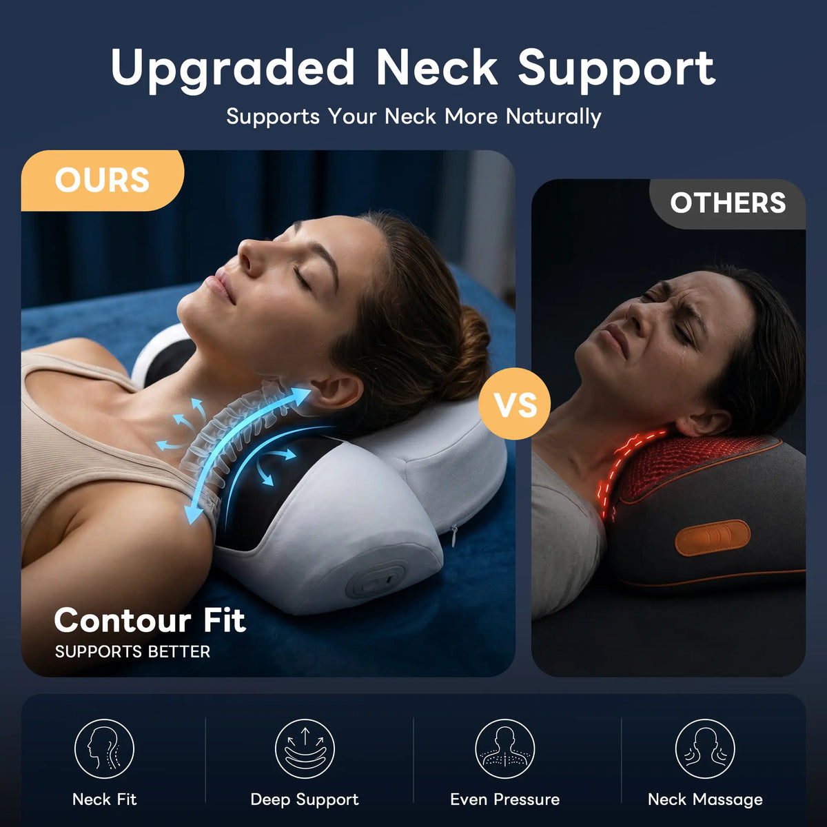 NeckRelief Massager | Ergonomic  Neck Massager Pillow