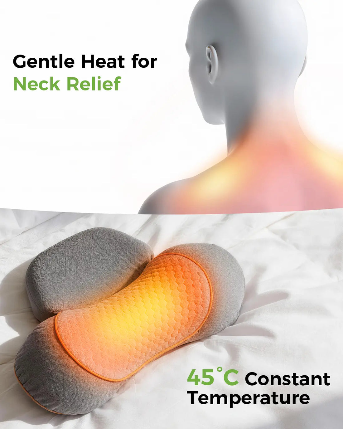 NeckRelief Pillow | 3-in-1 Neck Traction Massager